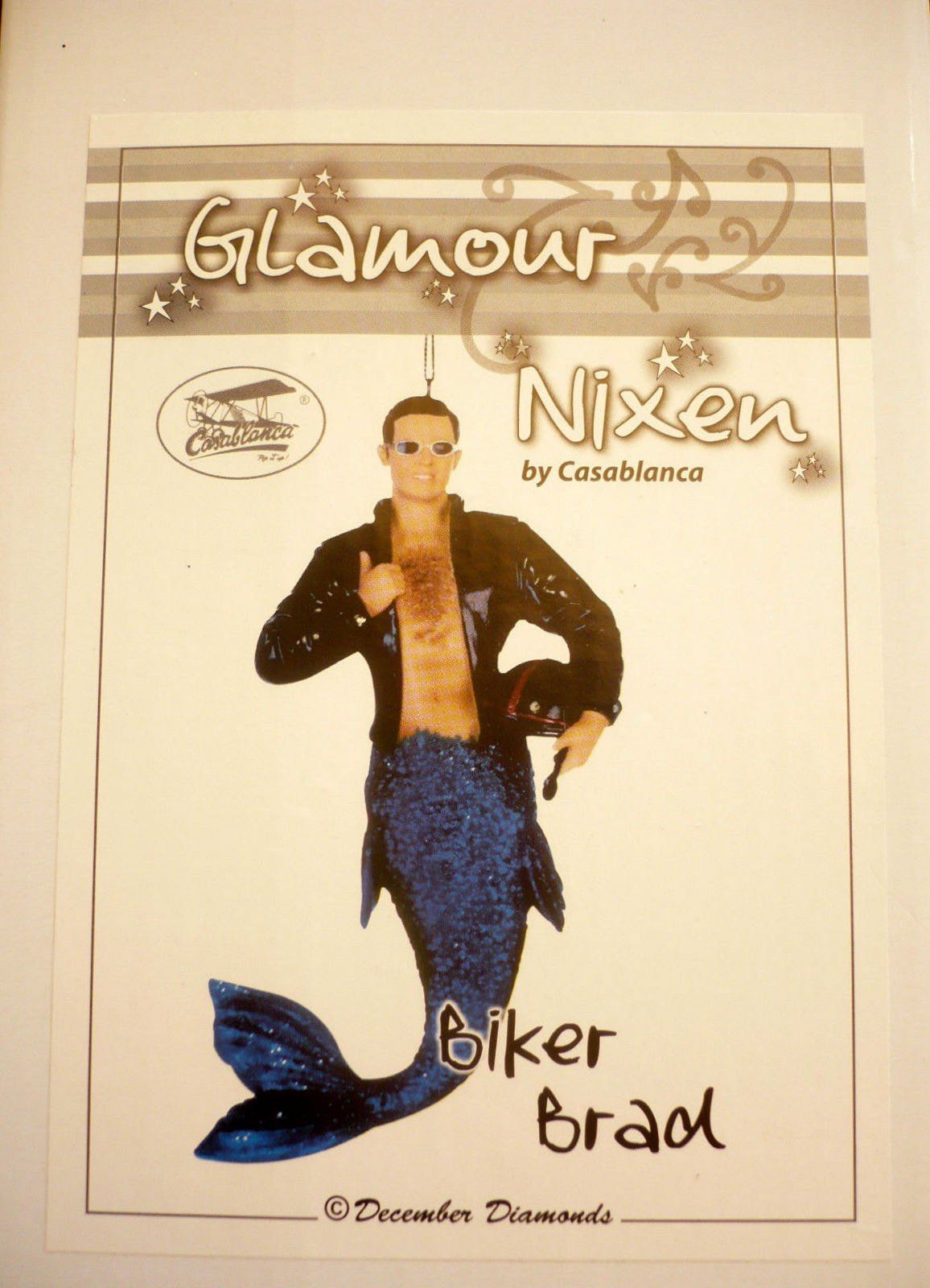 Biker Brad Casablanca Glamour Nixen Mermnan #55-59623 (EURO)  ornament collectible - Main Image 2