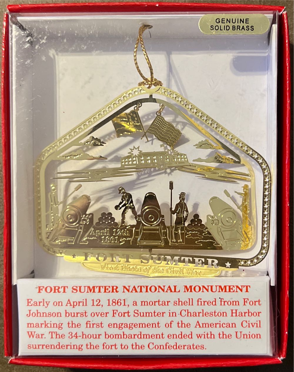Fort Sumter National Monument  ornament collectible - Main Image 1