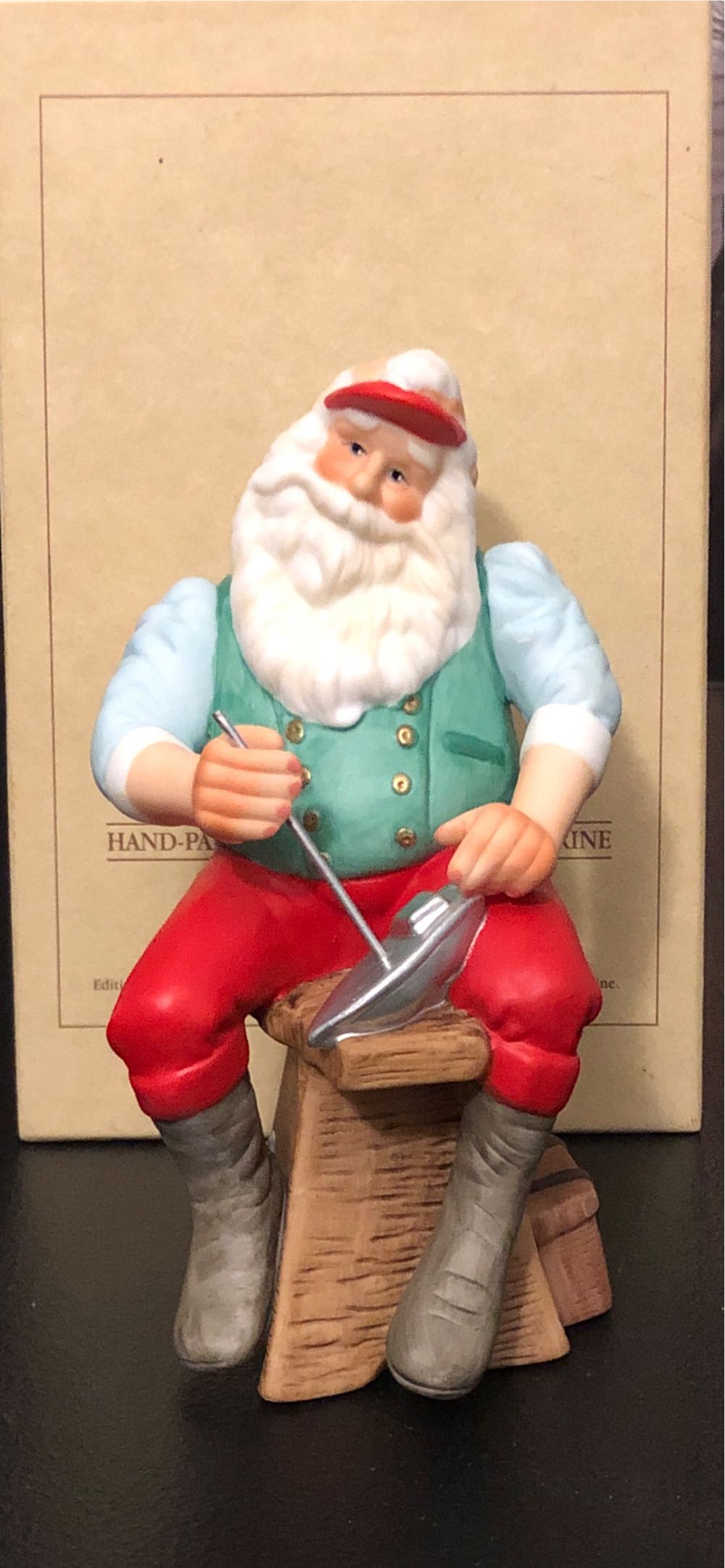 The Toymaker - Sailboat From Santa #4 - The Toymaker (Santa making a Sailboat) ornament collectible - Main Image 3