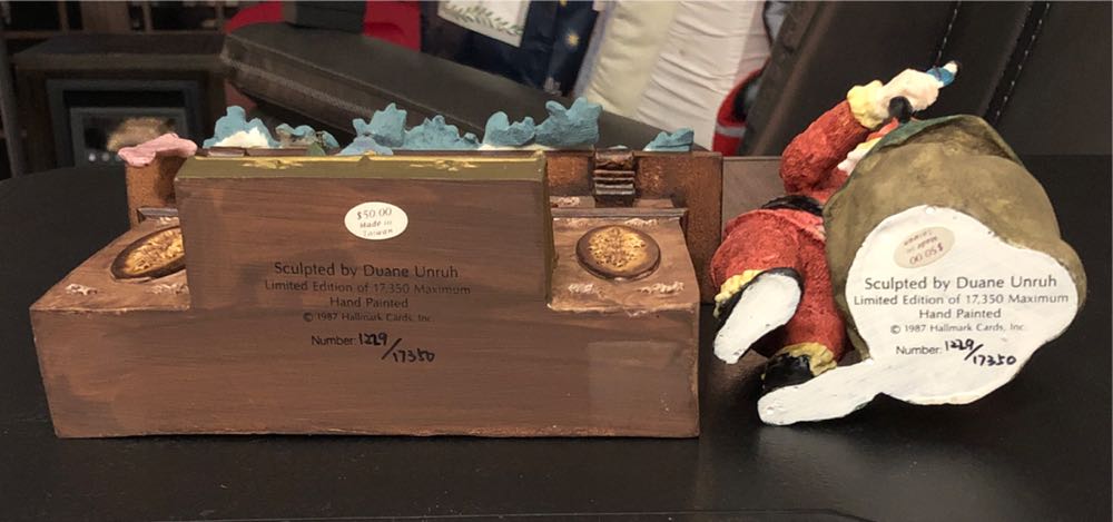 Filling The Stockings - The Night Before Christmas Collection (Santa Delivering Presents) ornament collectible - Main Image 4