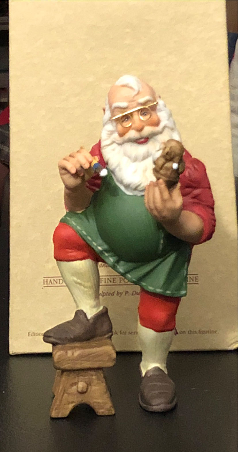 The Toymaker - Painting Santa #1 - The Toymaker (Santa Making Toys) ornament collectible - Main Image 3