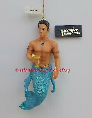 Aquarius Merman #55-90770 Zodiac RARE  ornament collectible - Main Image 1