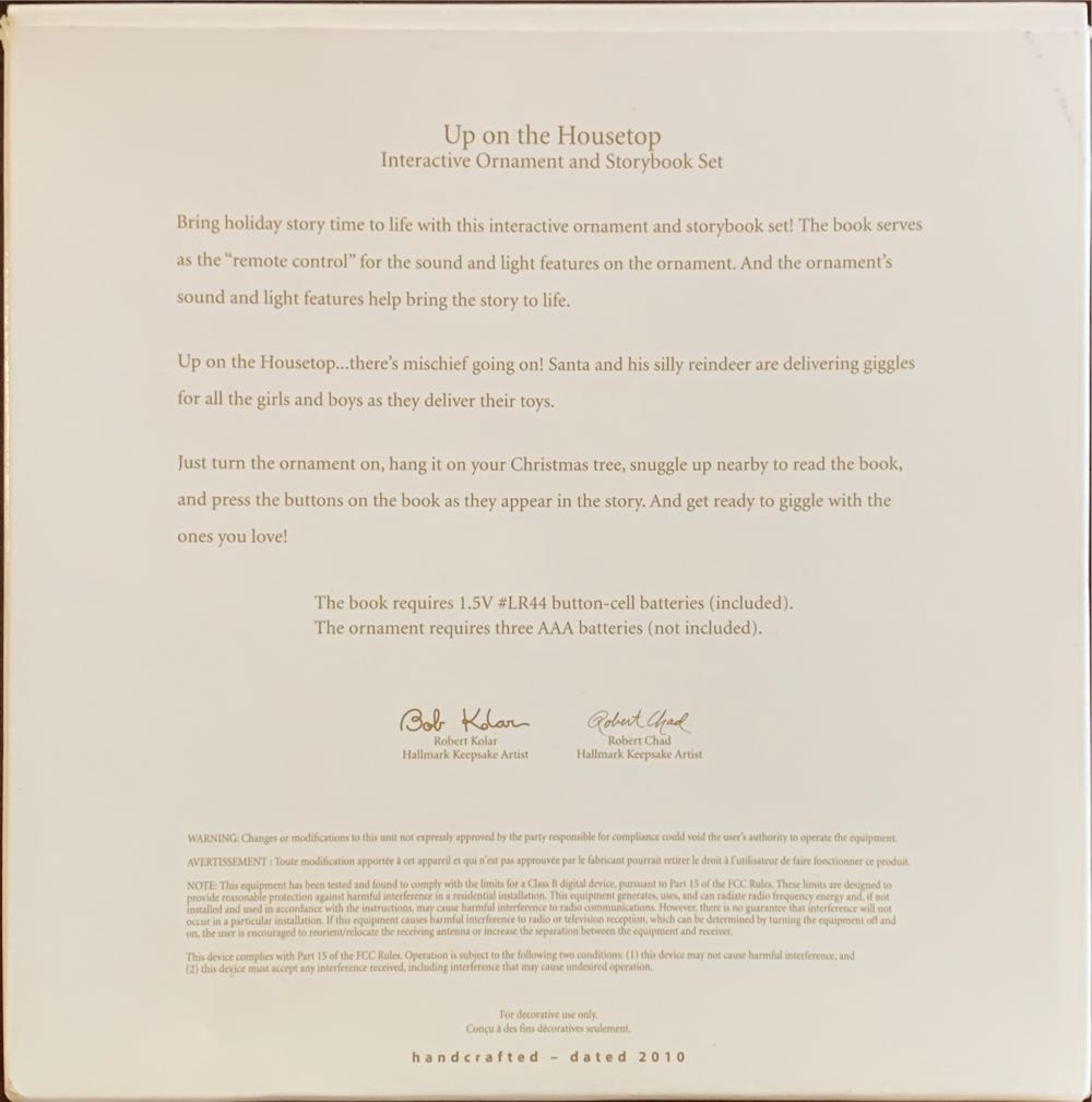 Up On The Housetop  (Book / Ornament) ornament collectible [Barcode 795902174248] - Main Image 2