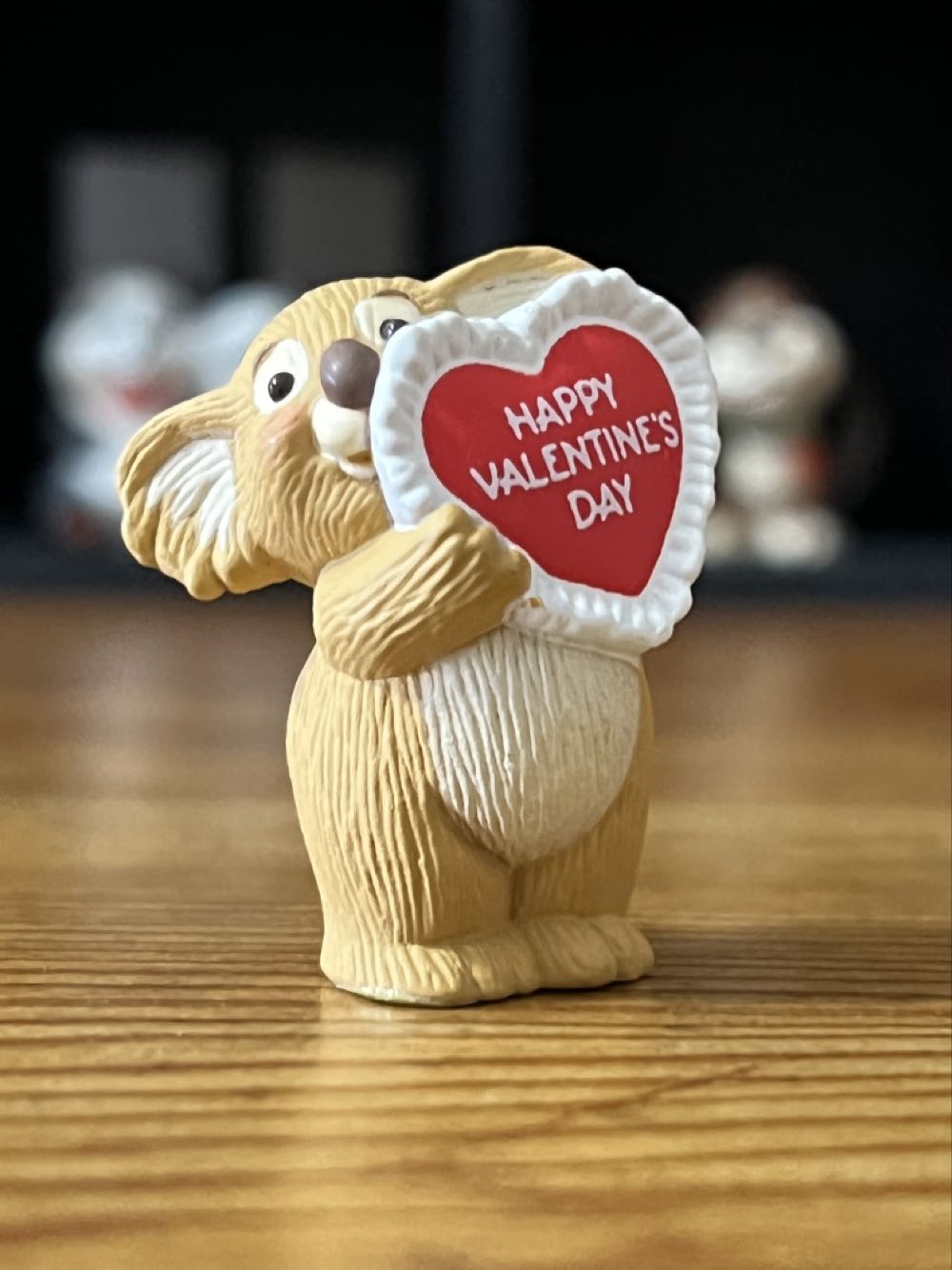 Koala With Ruffled Heart (Valentine’s Day) ornament collectible - Main Image 1