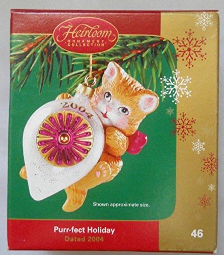 Purr-fect Holiday 2004 Carlton Cards Ornament - Heirloom ornament collection (Cat) ornament collectible [Barcode 661526171331] - Main Image 1