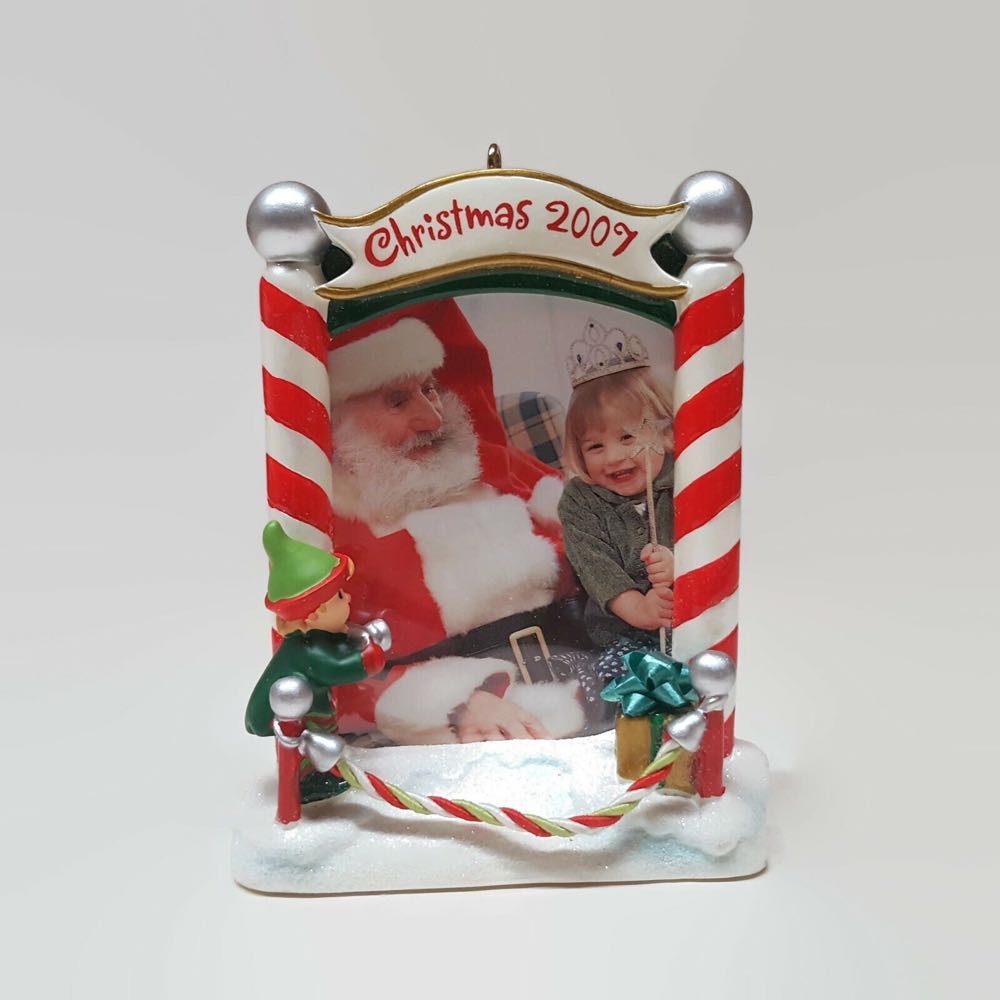 Qhf3079 Santa And Me Photo Holder Hallmark Keepsake Ornament  (Picture Ornament) ornament collectible [Barcode 795902996345] - Main Image 2