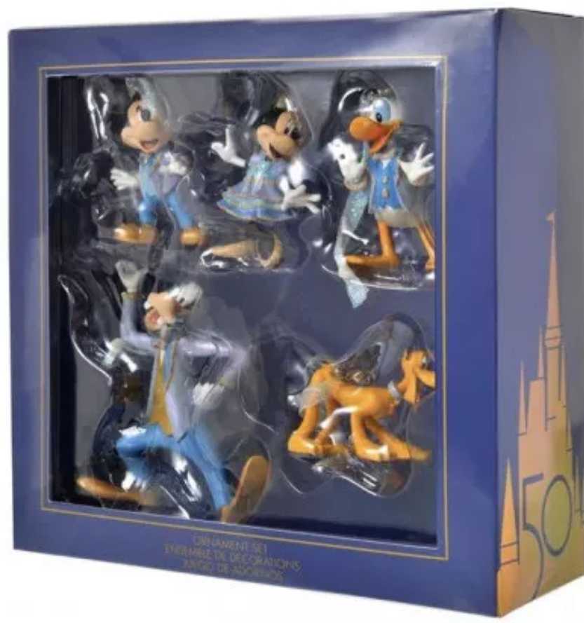 Walt Disney World 50th Anniversary Fab 5 Ornament Set - Walt Disney World 50th Anniversary (Fab 5) ornament collectible [Barcode 400936863968] - Main Image 4