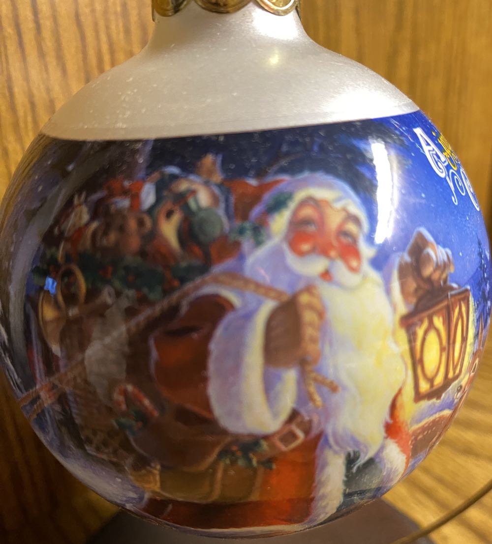 A Joyous Christmas  (Santa- Ball Ornament) ornament collectible [Barcode 015012493139] - Main Image 4