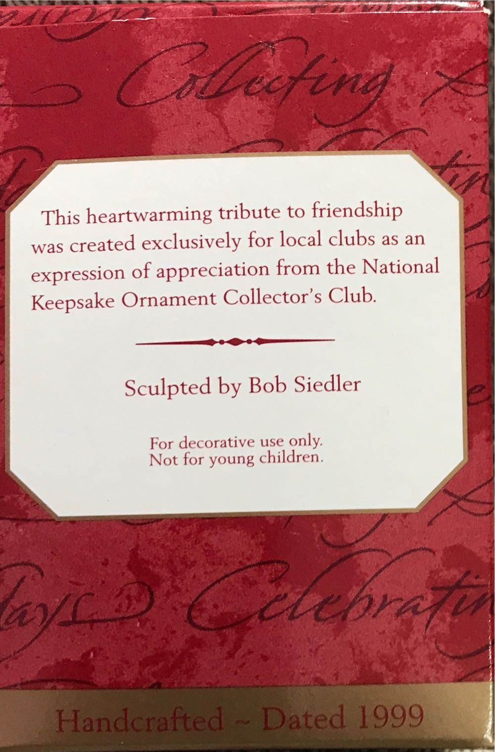 Collecting Friends - Exclusive For Local Clubs (Snowman) ornament collectible - Main Image 2