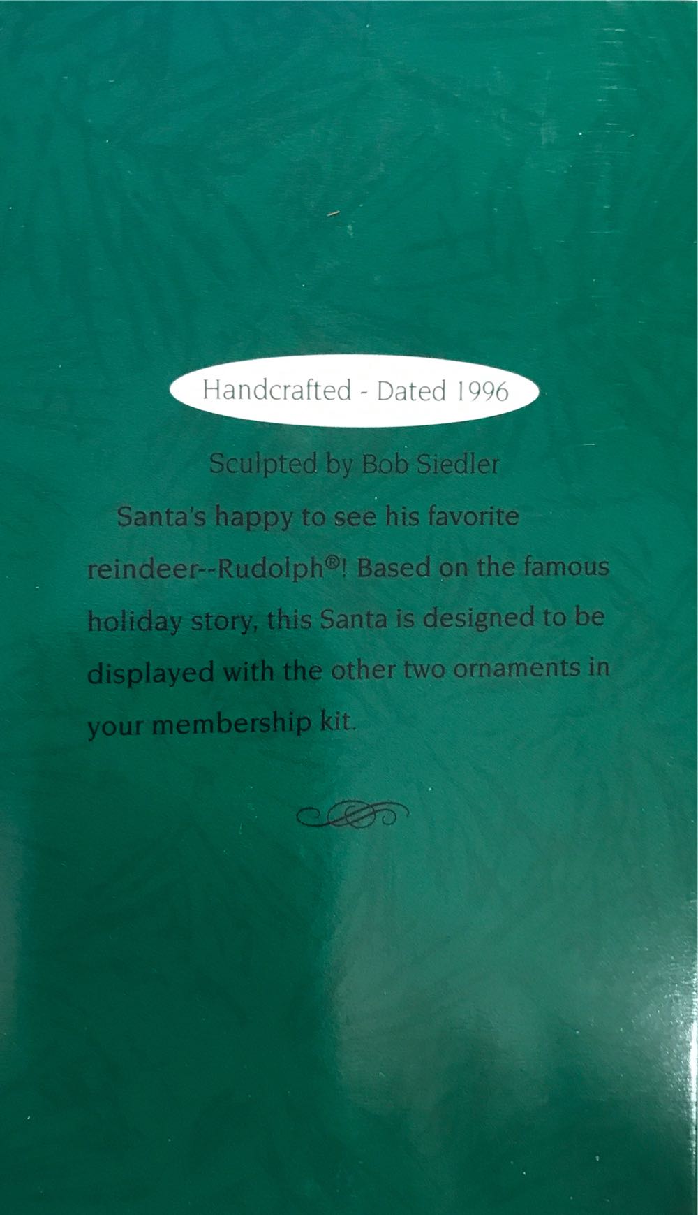 Santa - Keepsake Of Membership (Santa) ornament collectible - Main Image 2