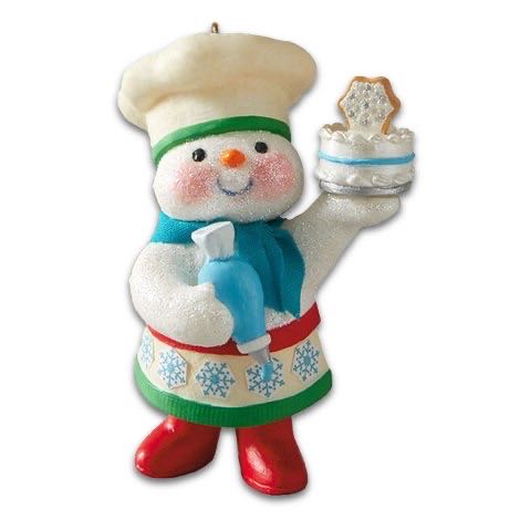 2021 Member Exclusive: Sweet Snowman Baker  (Hallmark Club Member Exclusive) ornament collectible - Main Image 2
