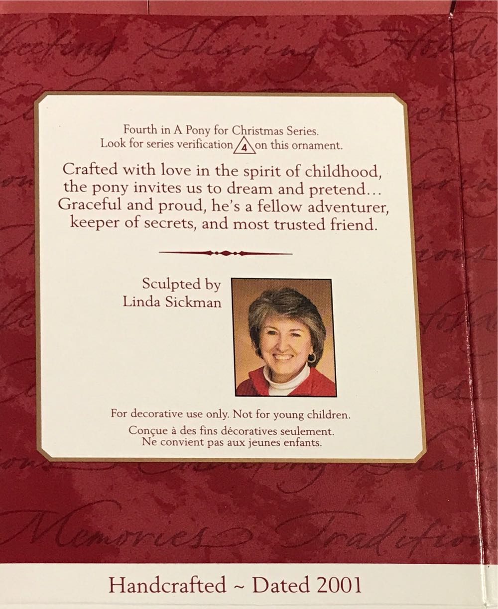 A Pony For Christmas # 4 Repaint - A Pony For Christmas (A Pony For Christmas) ornament collectible [Barcode 015012589504] - Main Image 2