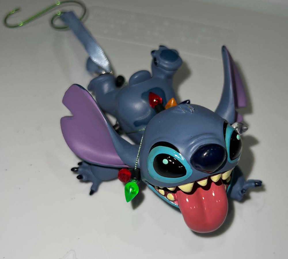 Stitch Wrapped In Lights  ornament collectible - Main Image 2