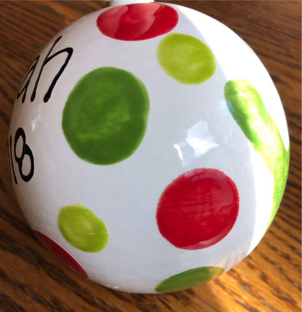 Handmade Personalized Ceramic Ball   ornament collectible - Main Image 3