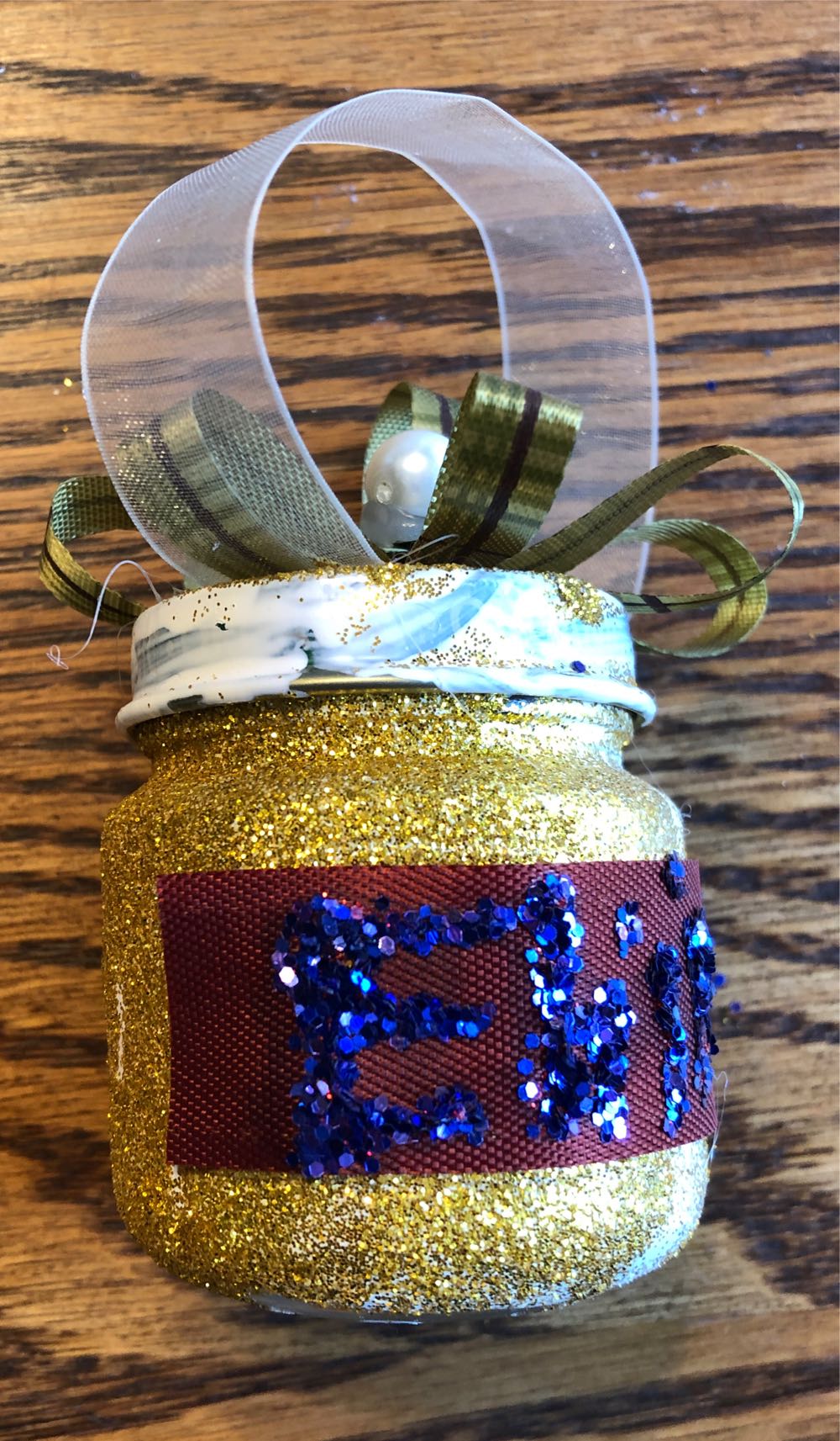 Handmade Baby Food Jar Ornament  (Handmade By Eli) ornament collectible - Main Image 3