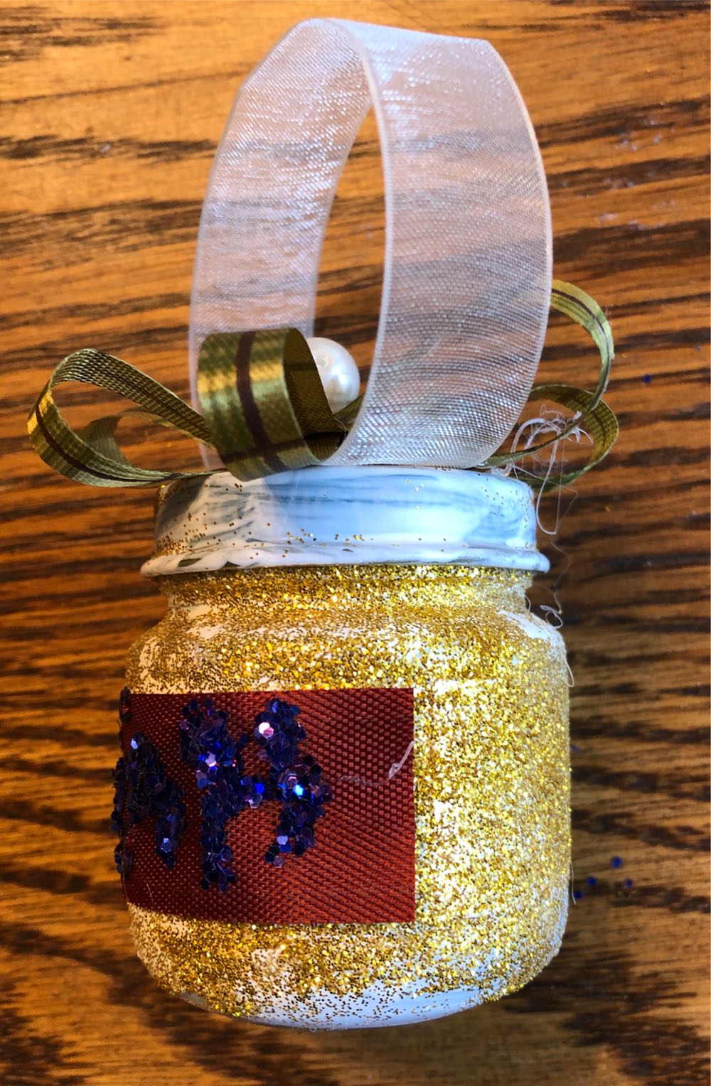 Handmade Baby Food Jar Ornament  (Handmade By Eli) ornament collectible - Main Image 4