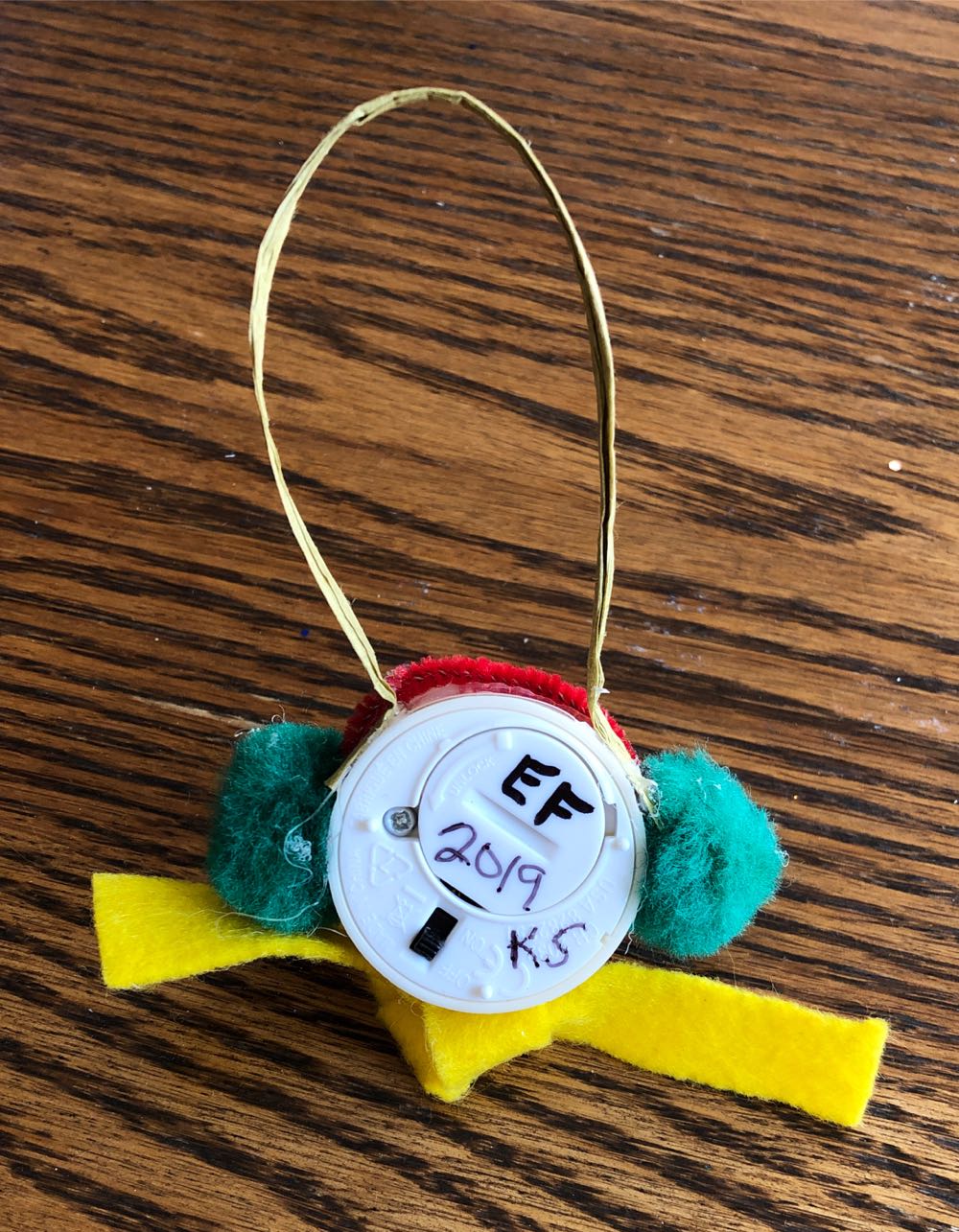 Handmade Snowman Ornament  (Handmade By Eli) ornament collectible - Main Image 2
