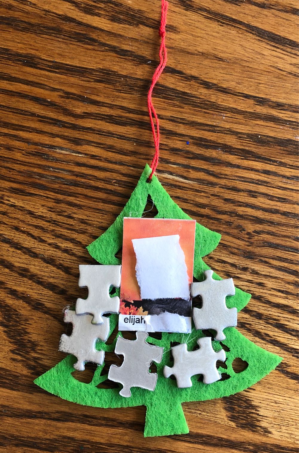 Handmade Tree Photo Ornament (Handmade By Eli) ornament collectible - Main Image 1
