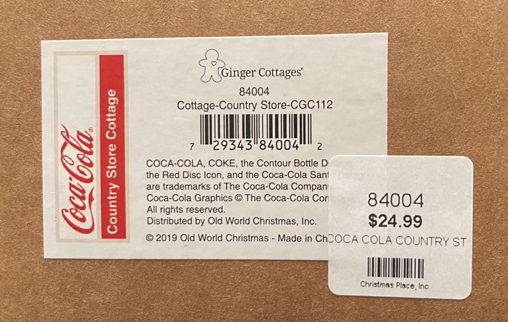 84004 (GCG112) Ginger Cottages - Cottage-Country Store  ornament collectible [Barcode 729343840042] - Main Image 2