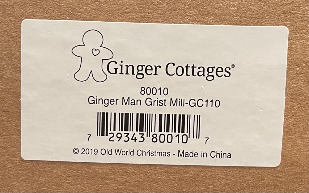 Ginger Man Grist Mill  ornament collectible [Barcode 729343800107] - Main Image 2