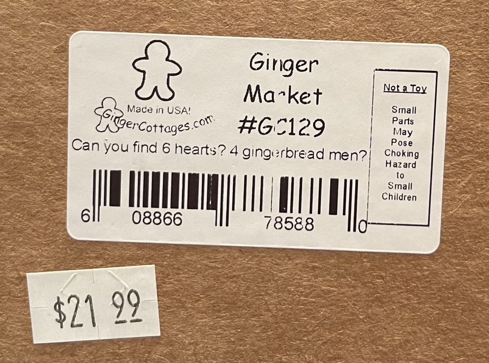 80026 (GC129) Ginger Cottages - Ginger Market  ornament collectible [Barcode 608866785880] - Main Image 2