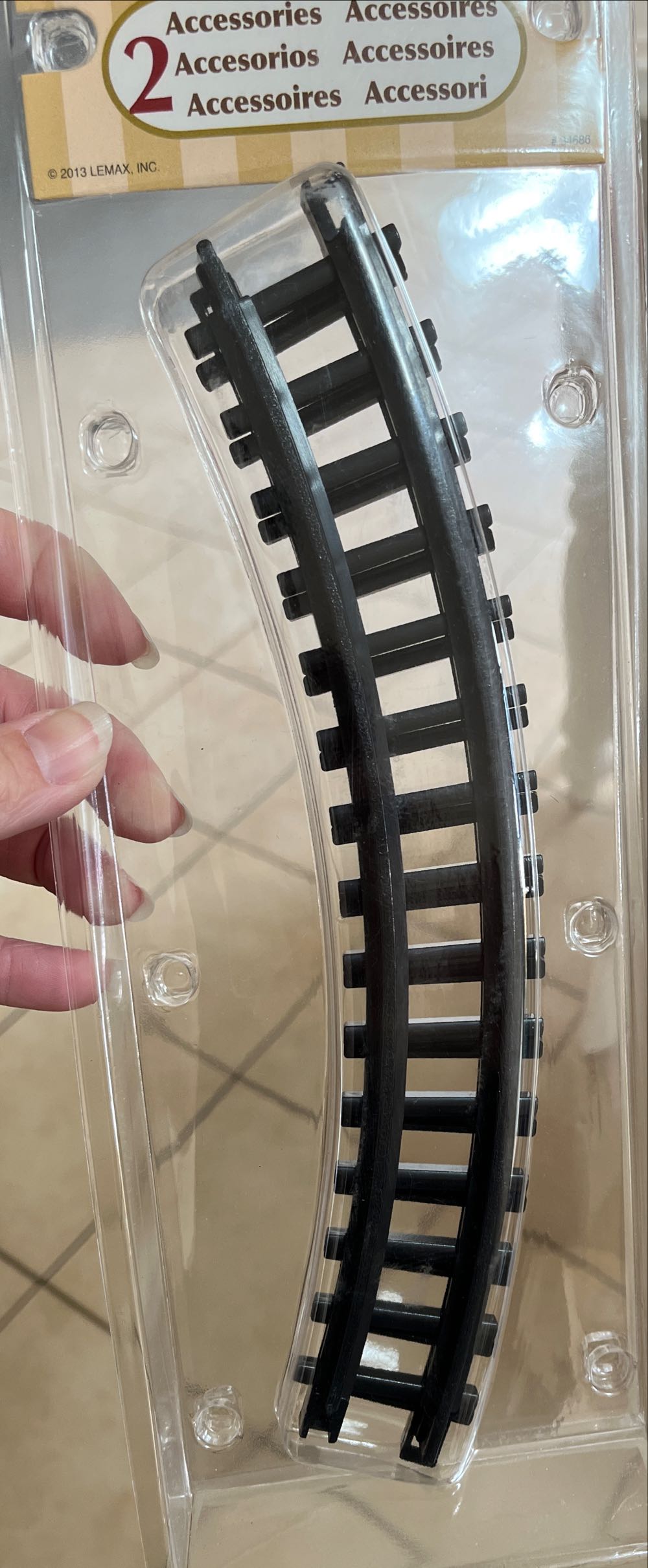 2 Piece Curved Track For Train - #34686 - General (Accessories) ornament collectible [Barcode 728162346865] - Main Image 1