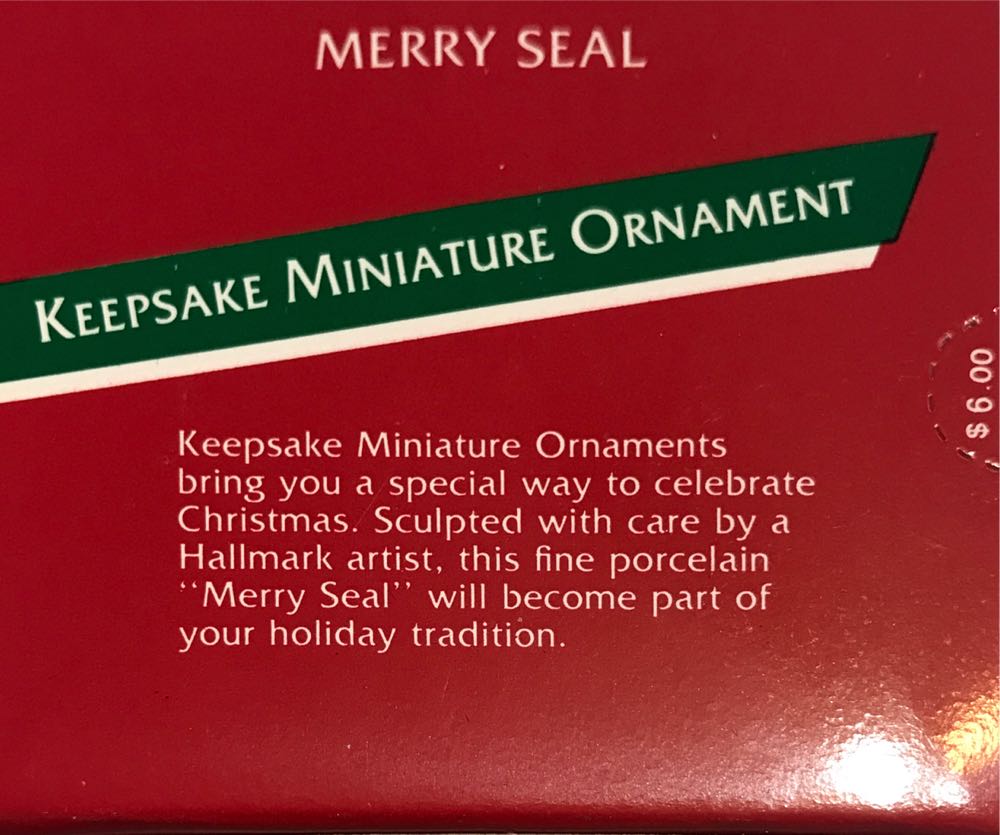 Merry Seal  ornament collectible - Main Image 3