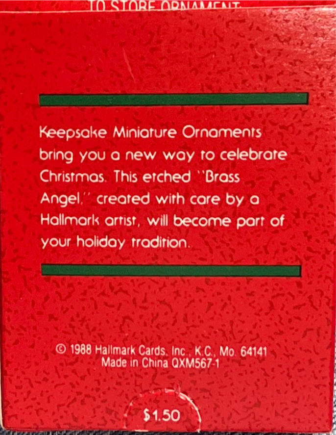 Brass Angel  ornament collectible - Main Image 2