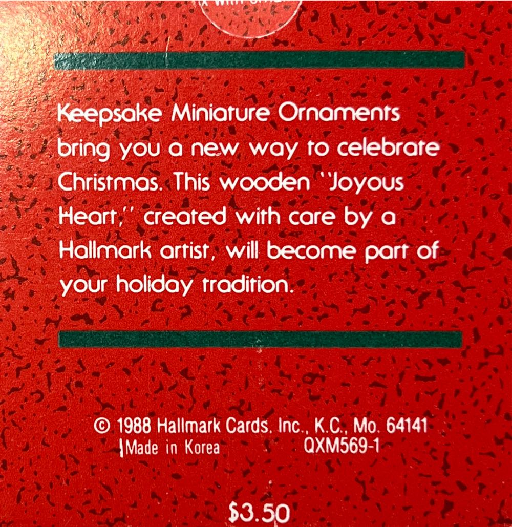 Joyous Heart  ornament collectible - Main Image 2