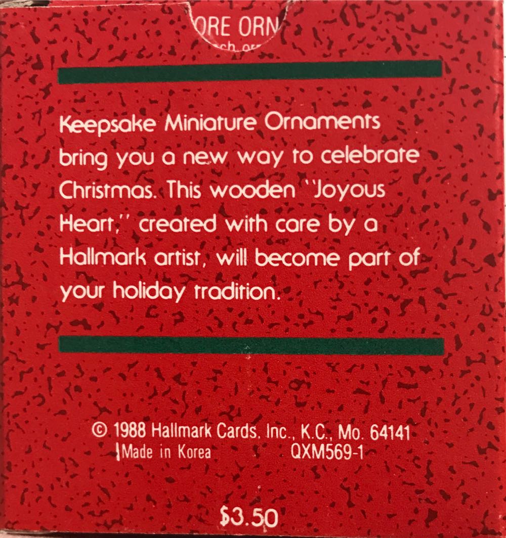 Joyous Heart  ornament collectible - Main Image 3