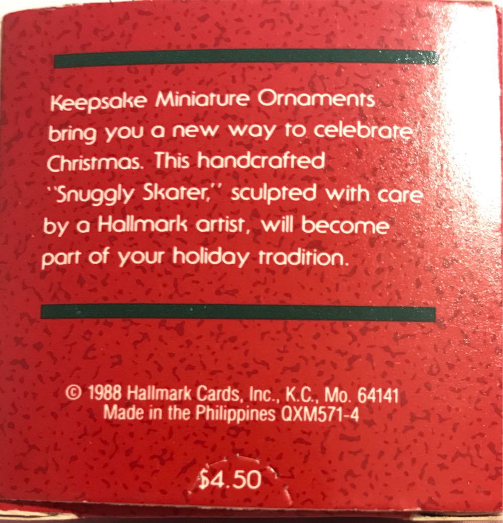 Snuggly Skater  ornament collectible - Main Image 3