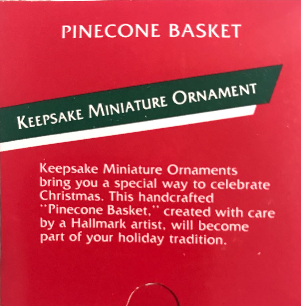 Pinecone Basket  ornament collectible - Main Image 3