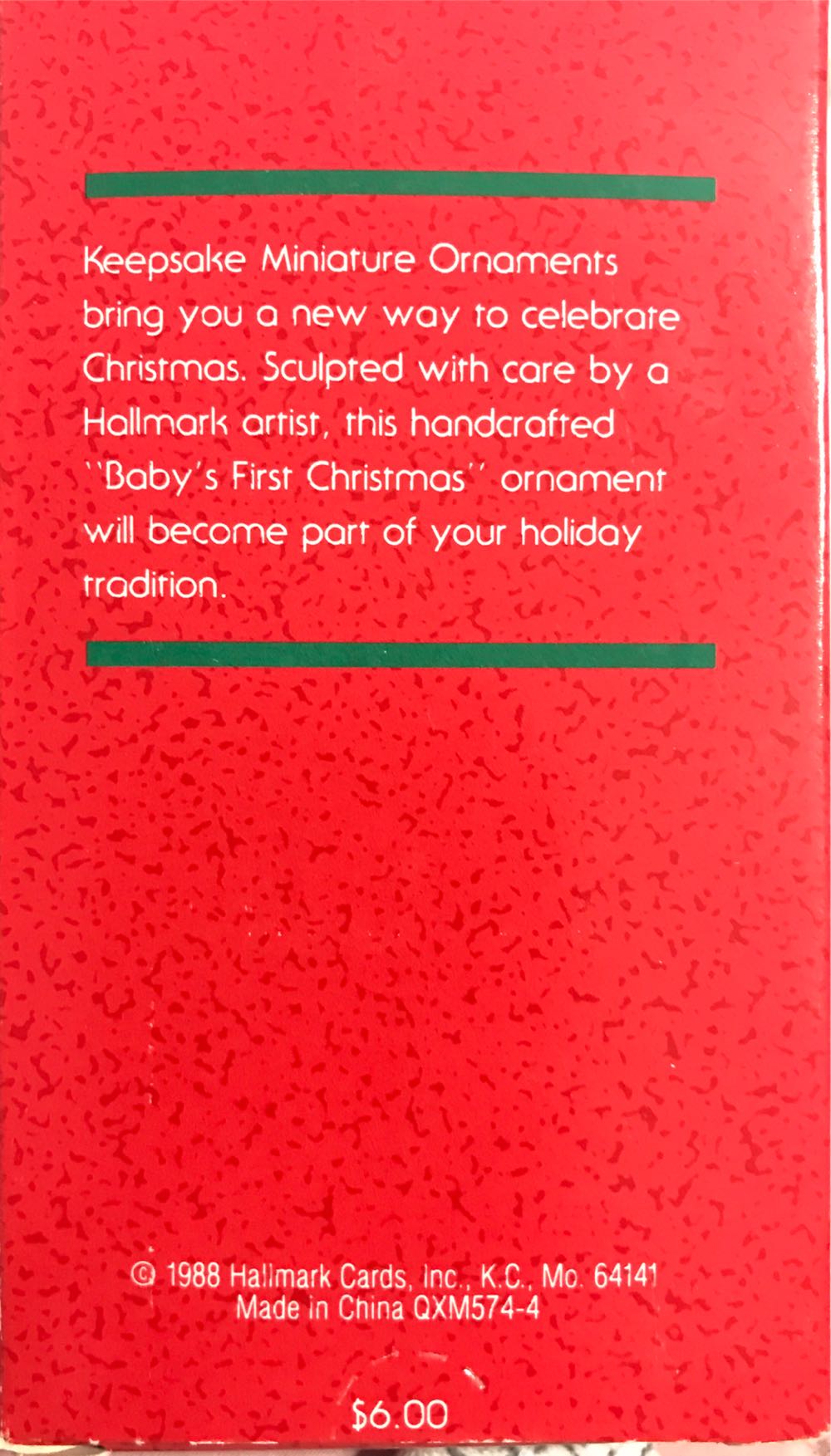 Baby’s First Christmas  ornament collectible - Main Image 3