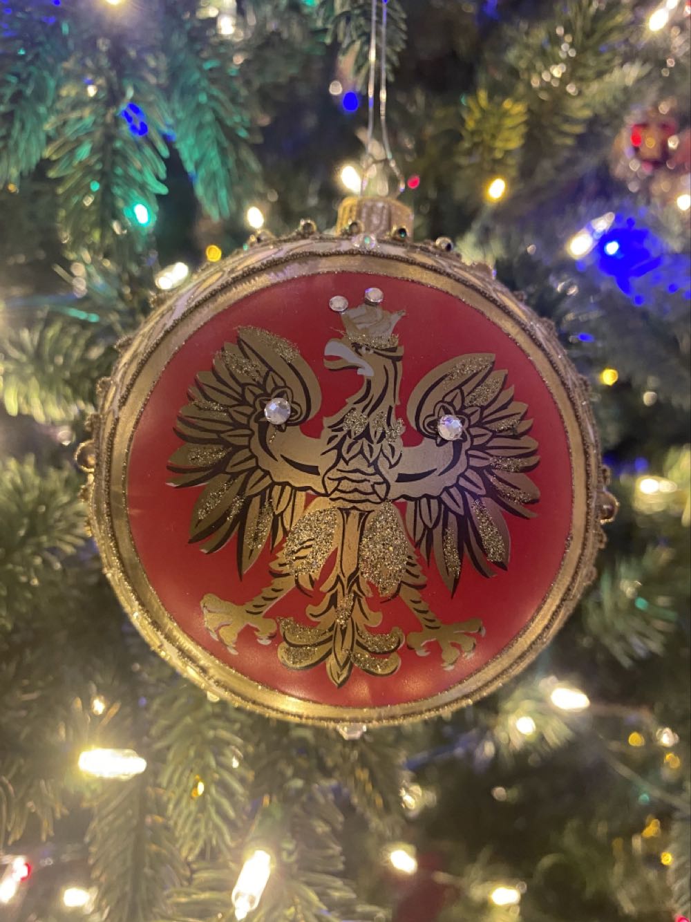 Round Bauble With Santa / Okrągła Bombka Z Mikołajem  ornament collectible - Main Image 2