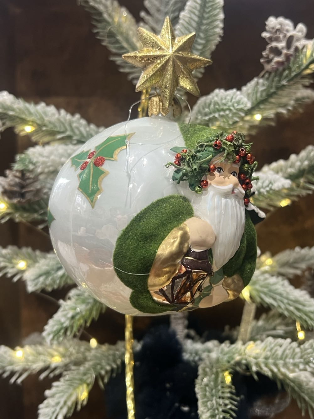 Round Bauble With Santa / Okrągła Bombka Z Mikołajem  ornament collectible - Main Image 3