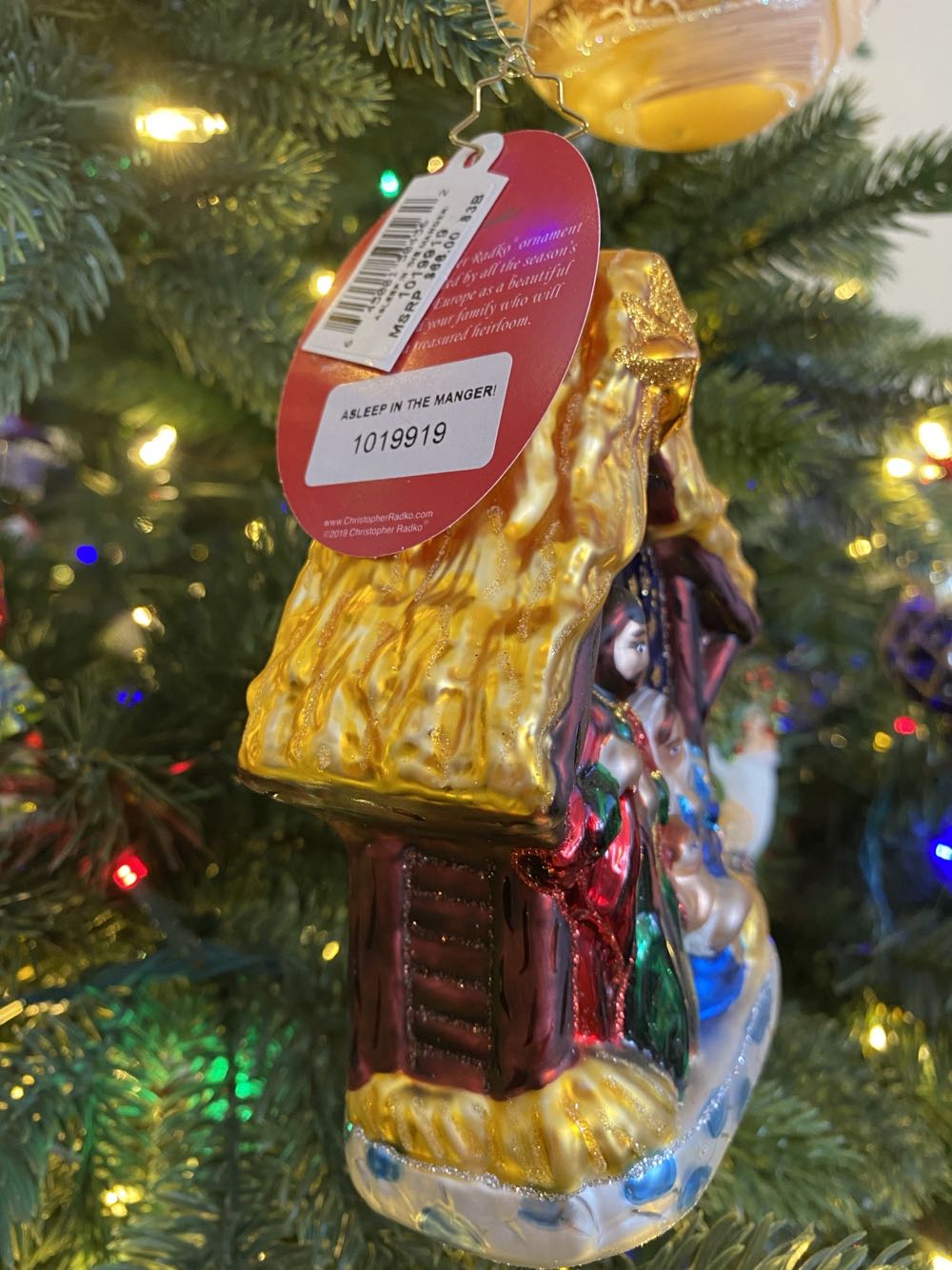 Asleep In The Manger  ornament collectible - Main Image 2