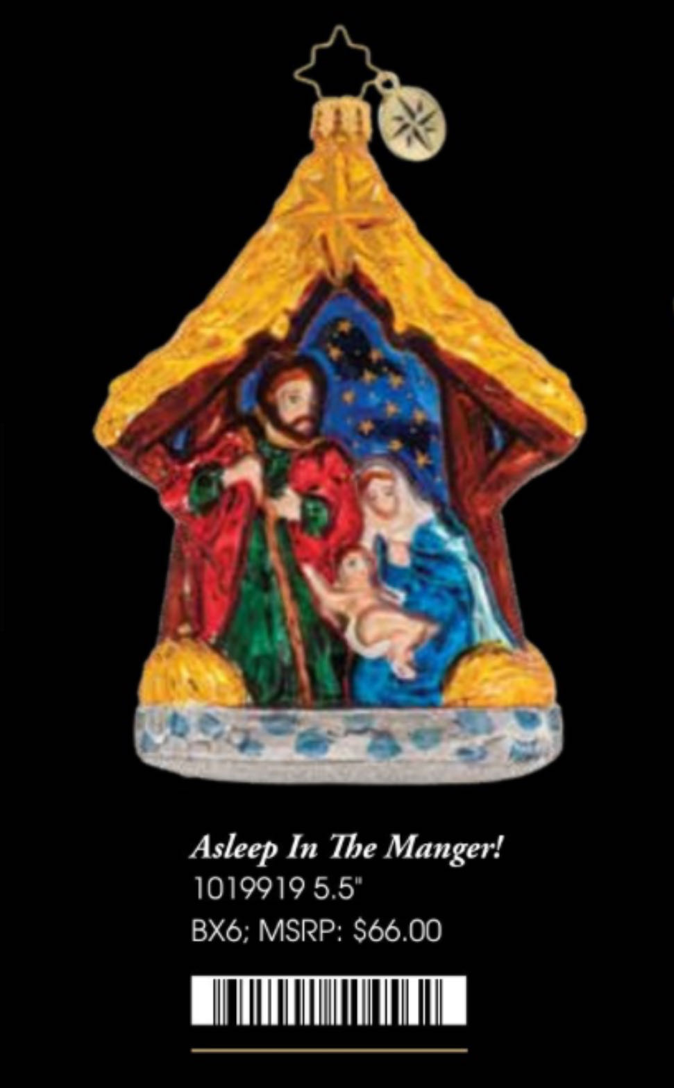 Asleep In The Manger  ornament collectible - Main Image 3