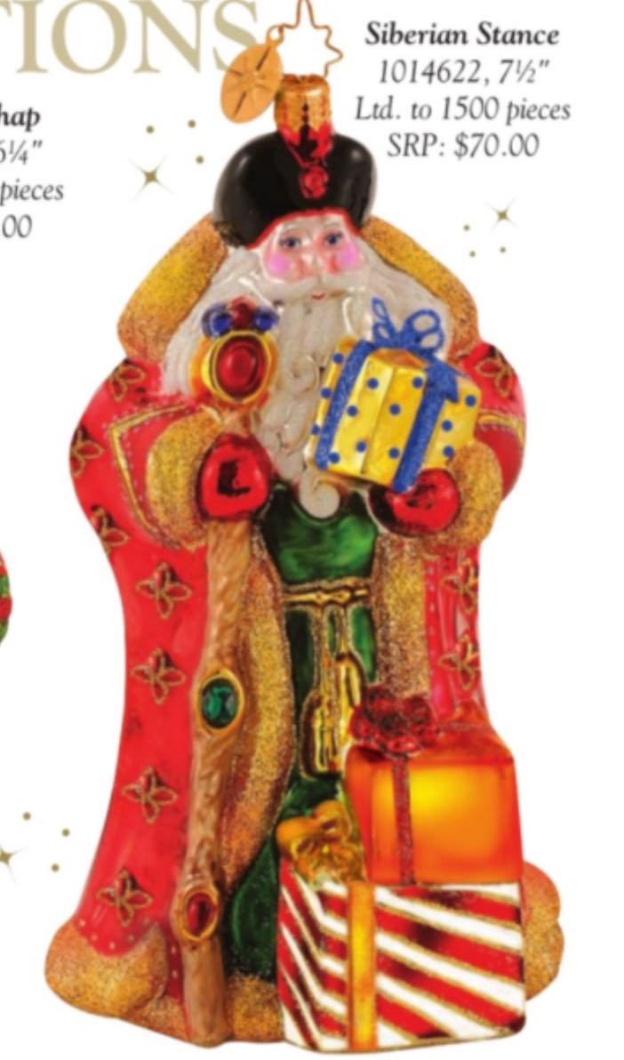 Siberian Stance Santa   ornament collectible - Main Image 3