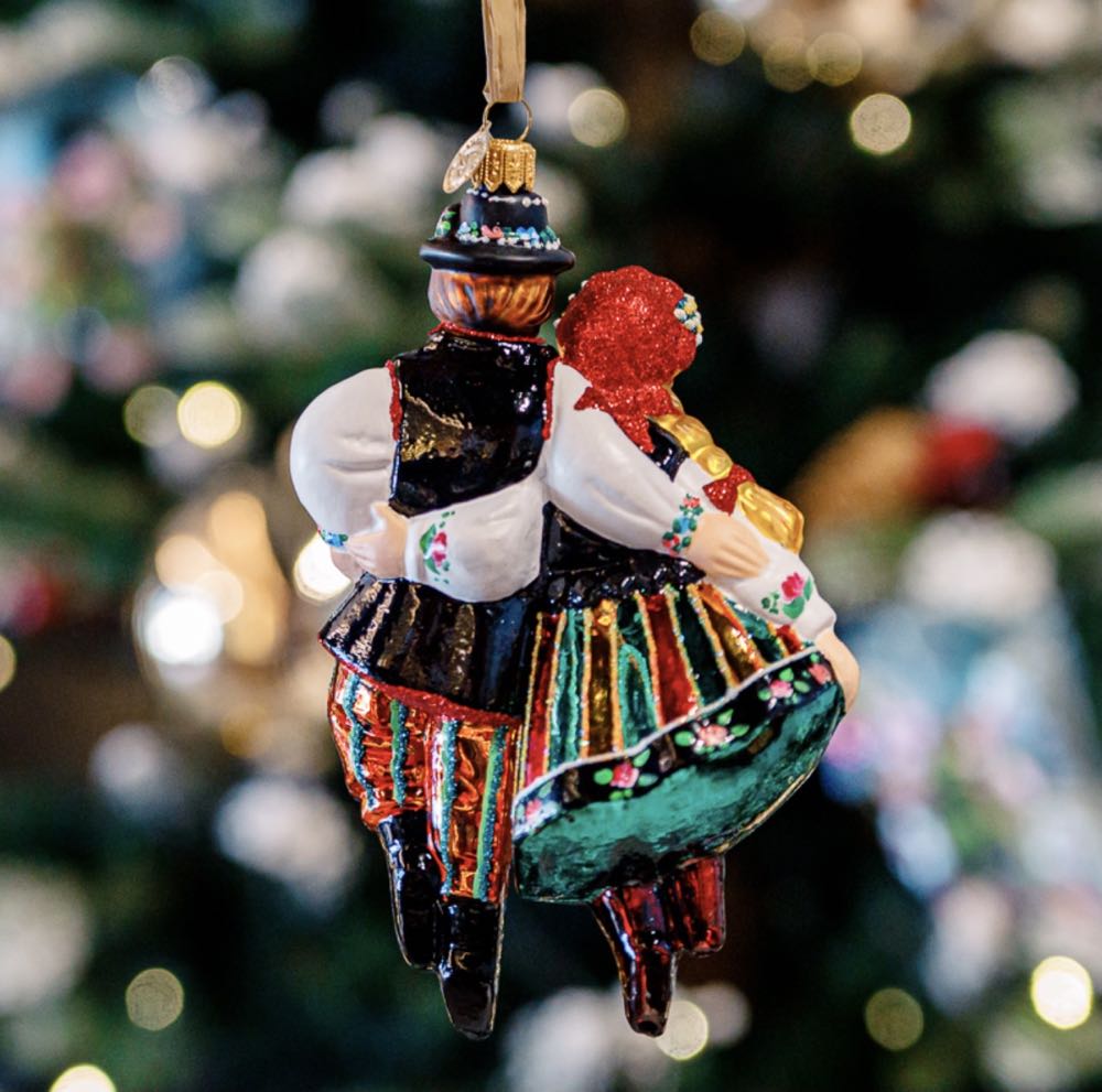 Lowicz couple / Para Łowicka  ornament collectible - Main Image 2