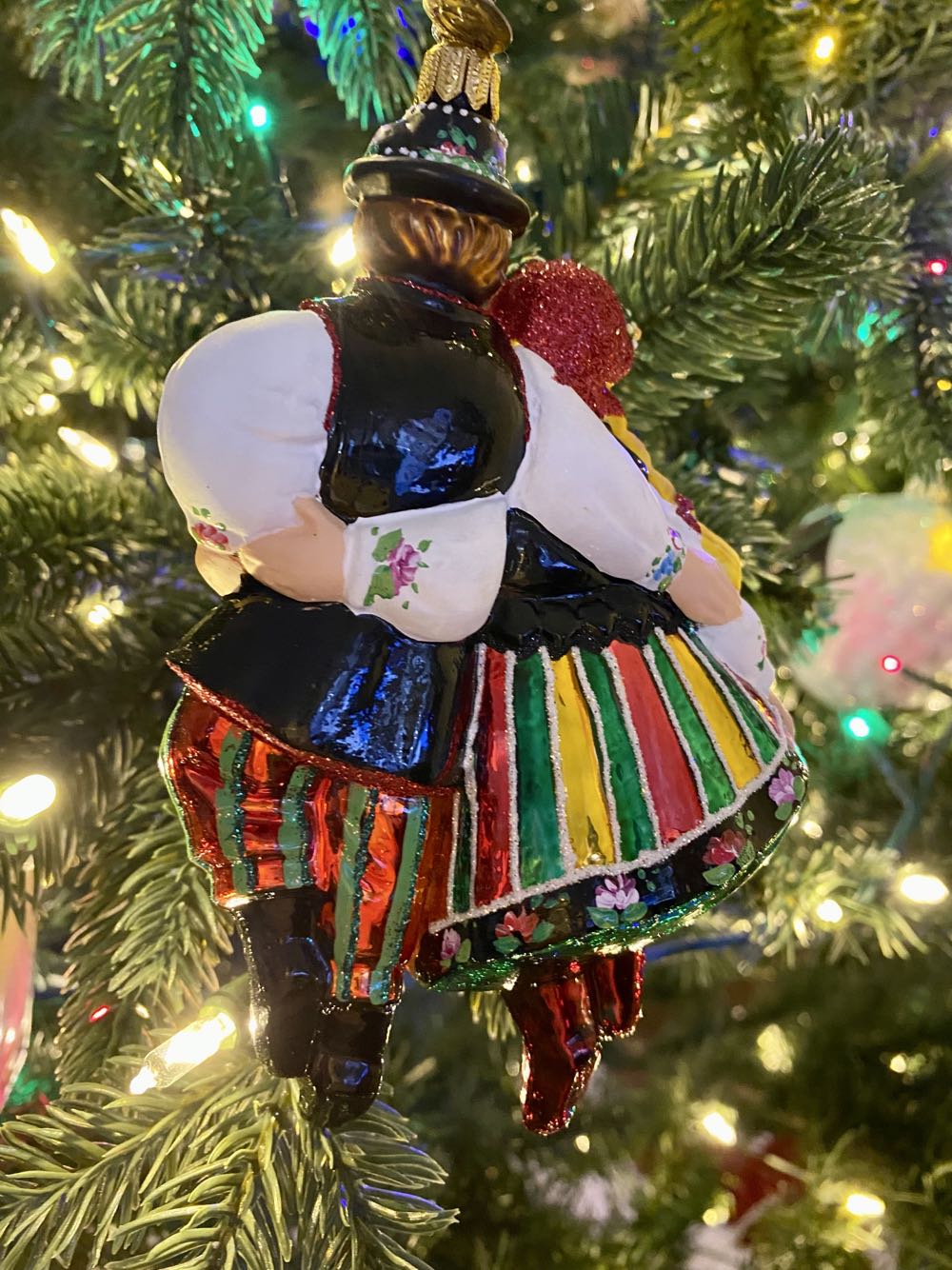 Lowicz couple / Para Łowicka  ornament collectible - Main Image 4