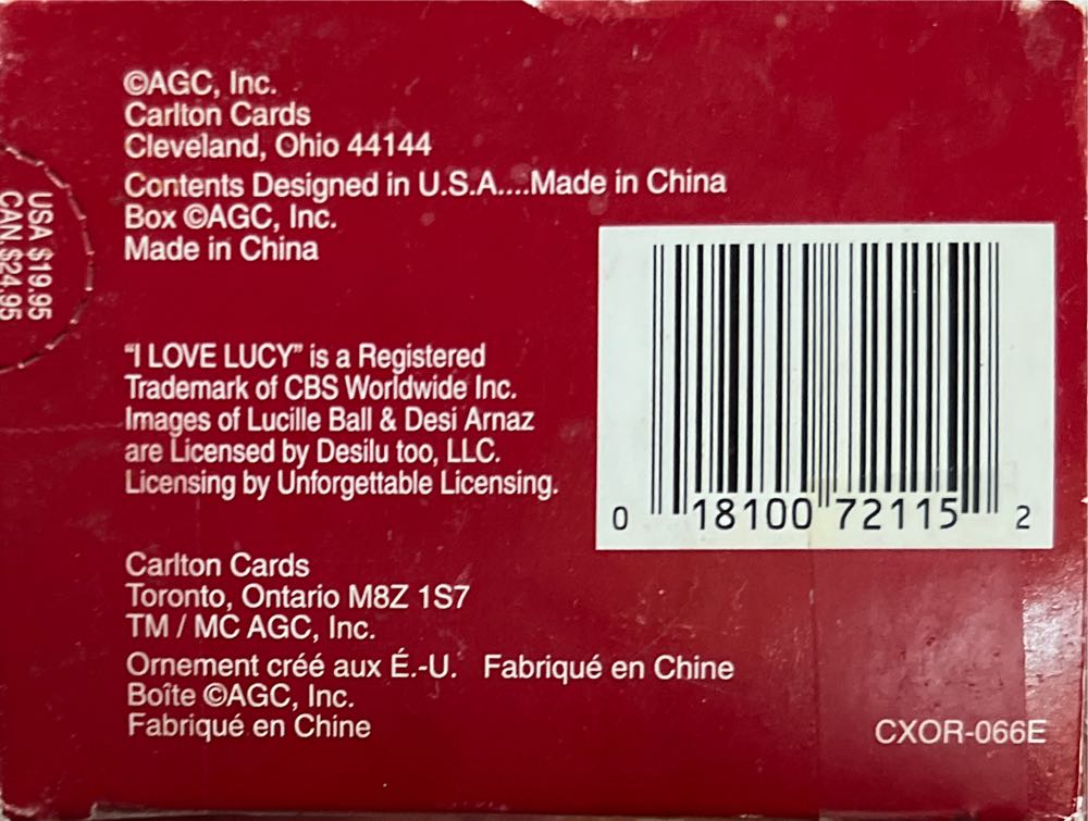 Lucy’s Havin’ A Stompin’ Good Time - Classic Comedy (Television) ornament collectible [Barcode 018100721152] - Main Image 3