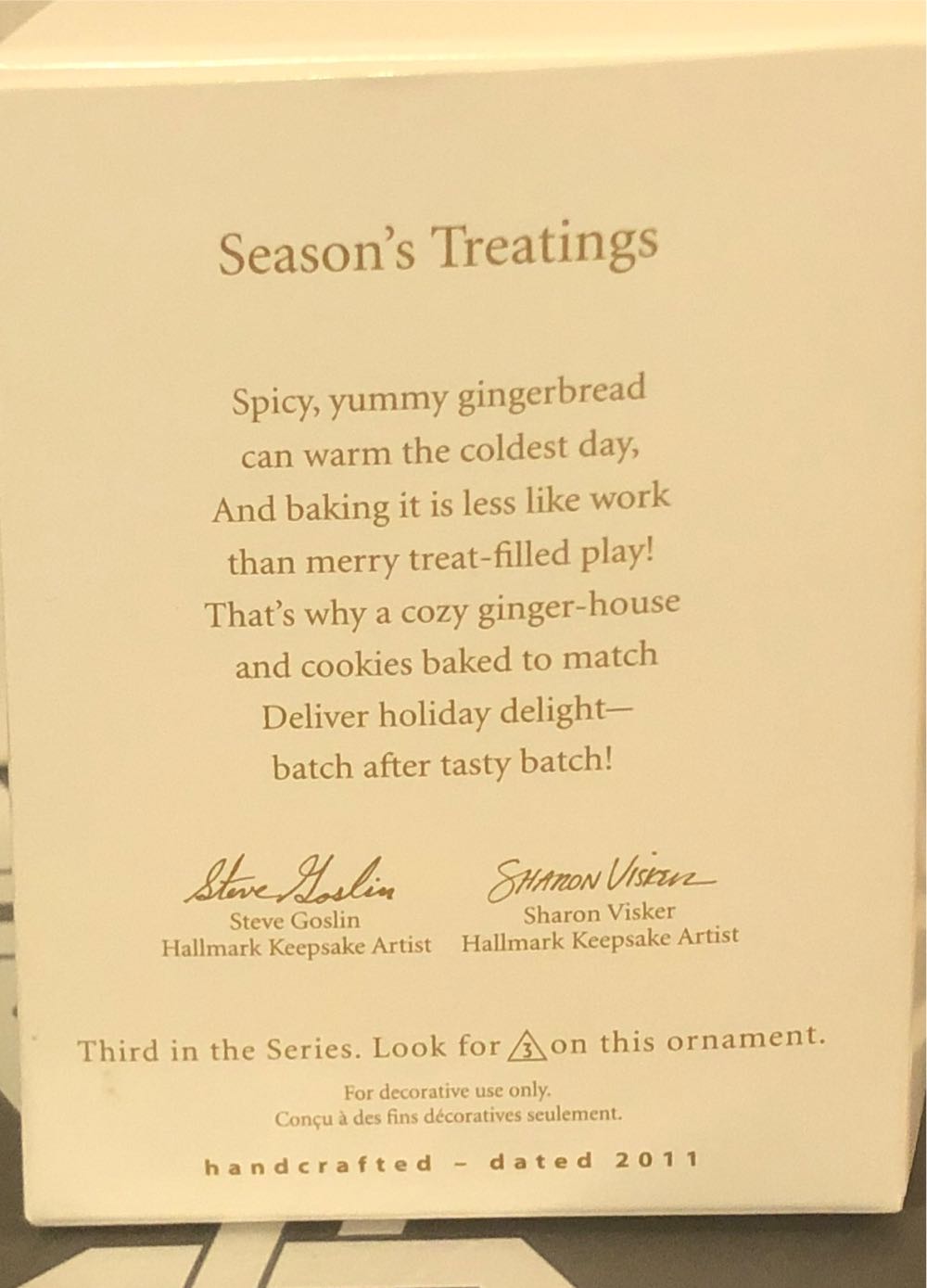 Season’s Treatings #3 Duplicate - Season’s Treatings (Duplicate) ornament collectible [Barcode 795902191887] - Main Image 2