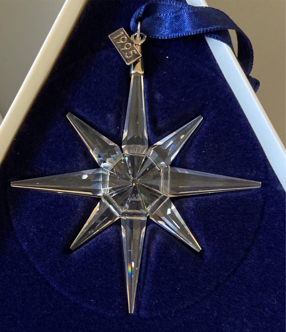 Swarovski 1995 Annual Christmas Ornament Star Snowflake - Swarovski Annual Edition Ornament (Crystal Snowflake) ornament collectible [Barcode 9003141947006] - Main Image 2