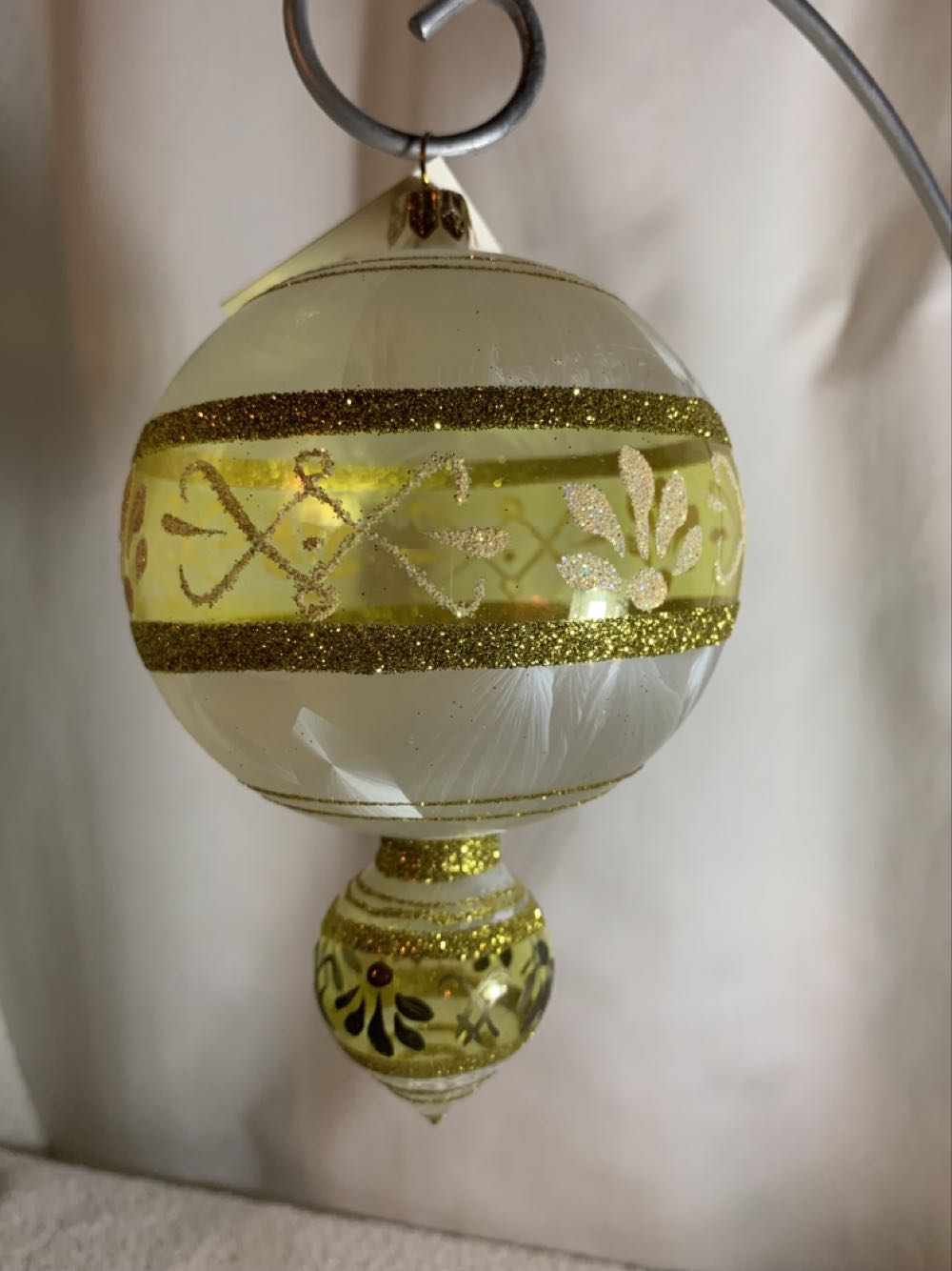 Mia, Yellow Double Drop  (Christmas Tree Ornaments) ornament collectible - Main Image 2