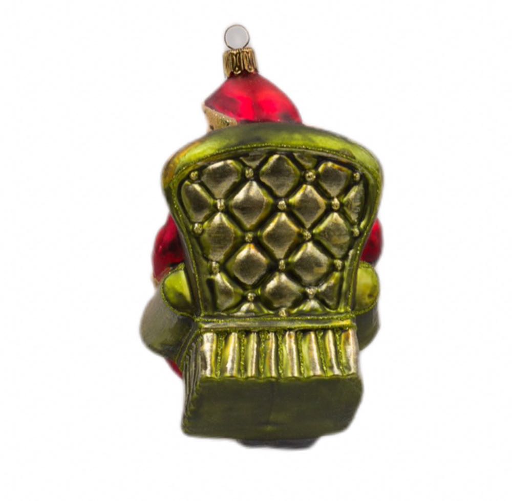 Santa On A Chair / Mikołaj Z Dzieckiem Na Fotelu - Kolekcja Wiktoriańska ornament collectible - Main Image 4