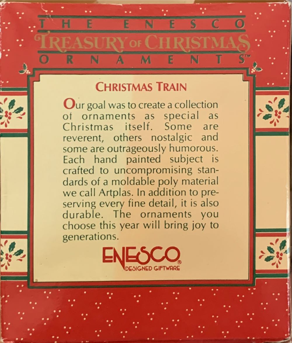 Enesco Treasury  (Christmas Train) ornament collectible - Main Image 2