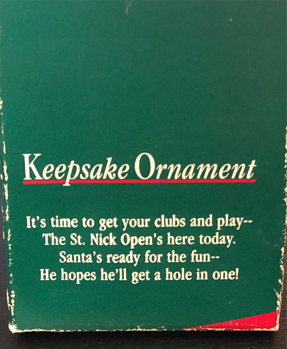 Par For Santa - Keepsake Ornament (Santa Golfing) ornament collectible - Main Image 2