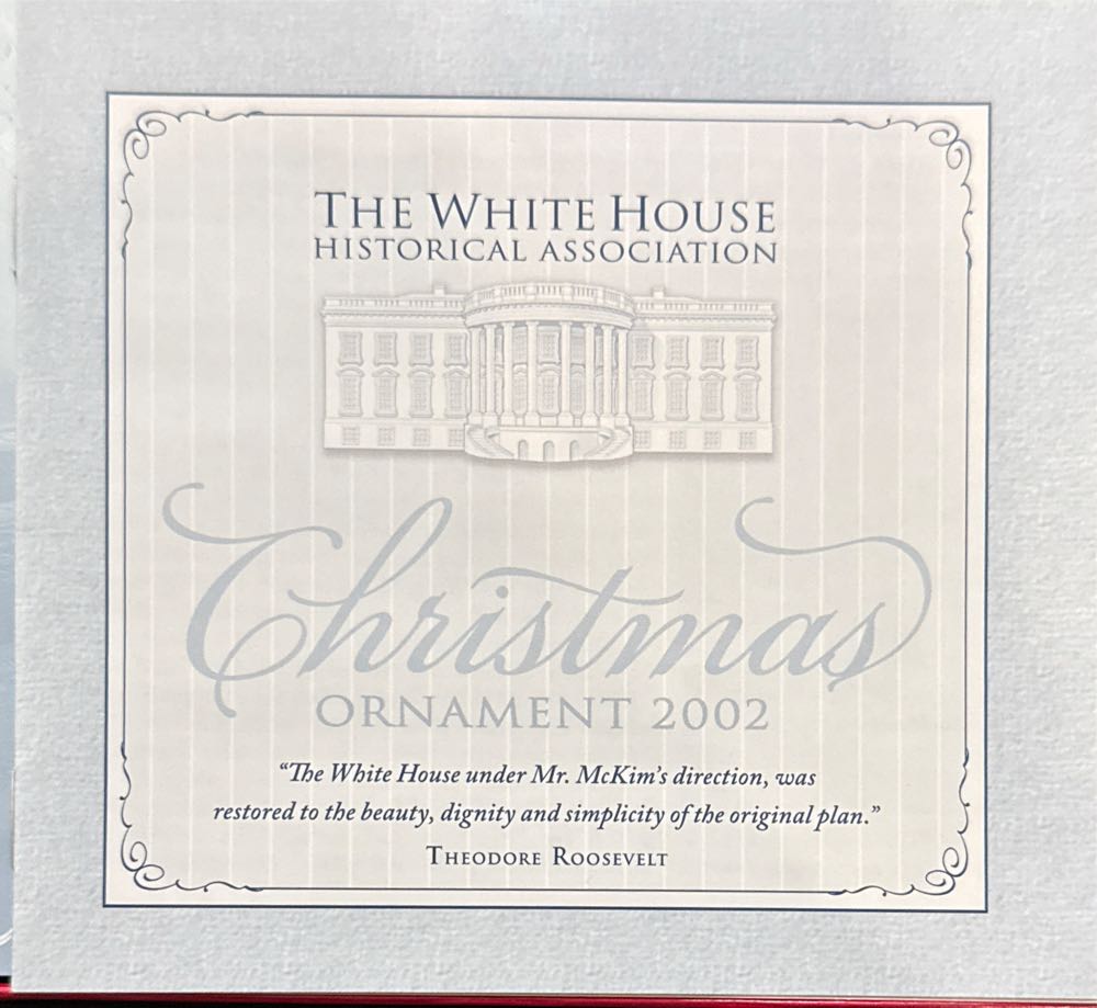 White House Christmas Ornament 2002 - White House Christmas Ornament (Theodore Roosevelt) ornament collectible [Barcode 678598127821] - Main Image 3
