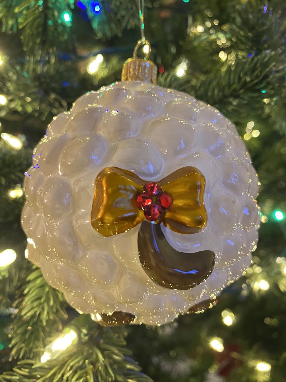 Sheep with Hearts / Owca z Serduszkami  ornament collectible - Main Image 2