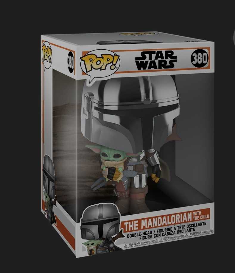 The Mandalorian And Child 10’ Inches. Funco. POP  (Star Wars: The Mandalorian) ornament collectible - Main Image 2
